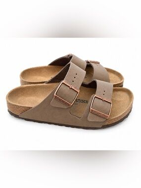Birkenstock Arizona Taupe Birko-Flor Sandals Women’s EU 38 US 7-7.5